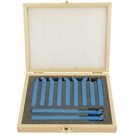 Juego de herramientas de torno con punta de carburo de 11 piezas, XU, kit completo de brocas para herramientas de corte de metal - KZQ