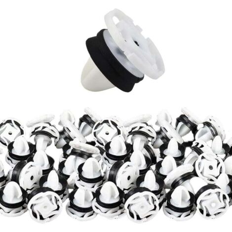 Clips de fijación para paneles de puerta, 40 piezas - Número de pieza 7703077476, compatible con Peugeot 308/Citroën DS4/Renault Megane III - Pequeños y robustos - Reparación de vehículos - Mecánica