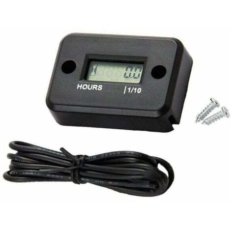 Temporizador y cronómetro digital con pantalla LCD para XU, cuatrimotos, motocicletas, motos de nieve, motocross, pit bikes, cortacéspedes, tractores y camiones - KZQ (1/4)
