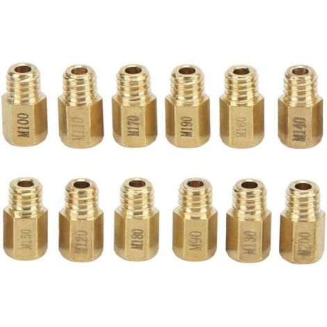 Kit de 12 surtidores de carburador, XU, metal 90-200, para Mikuni VM, TM y TMX - KZQ (1/4)