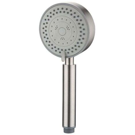 Cabezal de ducha de alta presión en acero inoxidable 304, XU, 5 modos de ducha con cabezal de ducha de mano y botón de interruptor, ducha de baño de alta presión y fácil instalación - KZQ (1/4)