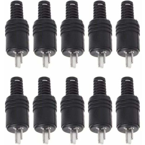 10 conectores DIN de 2 pines para altavoz HiFi de 2 pines, para soldar - KZQ (1/4)