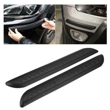 Tiras protectoras para parachoques de coche (2 unidades), XU, tira autoadhesiva de PVC antiarañazos, pegatinas antifricción para carrocería, pegatina universal para coche - KZQ (1/4)
