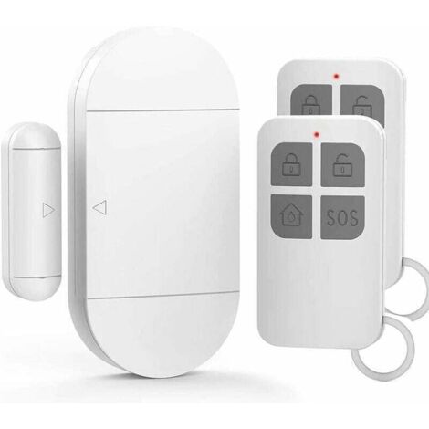 Alarma de puerta, XU, detector de apertura de puerta con potente sirena de 130 dB, alarma magnética inalámbrica para puertas y ventanas, gabinetes, hogar y oficina - KZQ