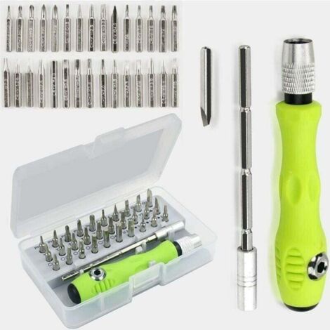 Kit completo de destornilladores de trinquete magnéticos 32 en 1 con 32 puntas, destornillador multifunción XU y herramienta de reparación multifunción. - KZQ (1/4)
