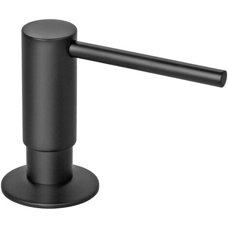 Dispensador de jabón de acero inoxidable de gran capacidad con botón pulsador para fregadero de cocina - OTROS (1/4)
