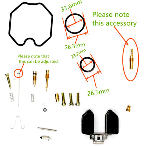 Kit de reparación de carburador PZ26 para motores CG125 150 175 200 - OTROS (1/4)