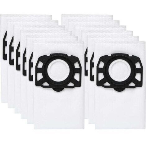 Pack De 12 Bolsas De Filtro Para Aspiradoras Kärcher WD4, WD5, WD6, MV4, MV5, MV6, WD4.000, WD5.999, 2.863-006.0 - AUTRES (1/4)