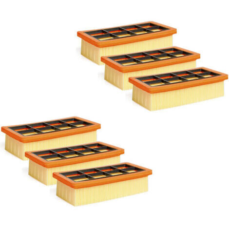 Pack de 6 filtros de repuesto para aspiradoras Kärcher AD 3200, AD 3 y AD 4, accesorios originales 6.415-953.0 (1/5)