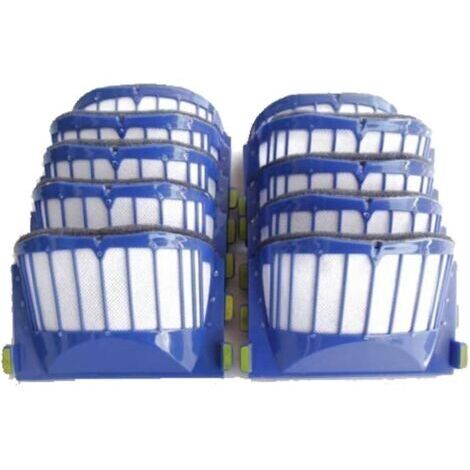 Filtros de repuesto, 10 x Set Filtros Aero Vac, compatible con iRobot Roomba 500-600 Series Accesorios Aspiradora (1/3)