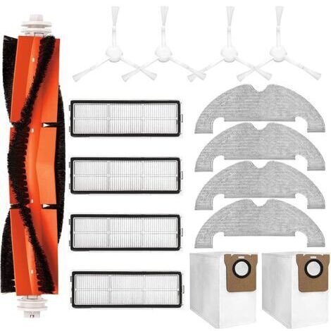 Kit de Repuesto para Aspiradora, Accesorios Compatibles con Dreame D10 Plus, 1 Cepillo Principal, 4 Paños, 4 Filtros Hepa, 4 Cepillos Laterales, 2 Bolsas (1/5)