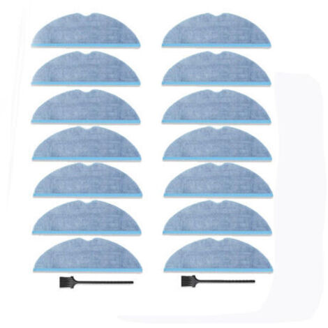 [Repuestos] Set de 14 Paños de Limpieza para Aspiradoras Roborock S8/S7 Variados, Microfibra, Recambio Original (1/5)