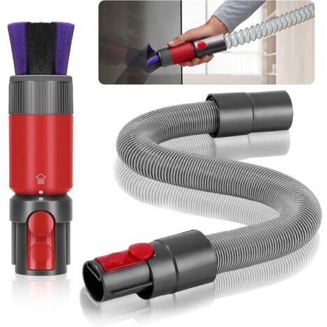 Set de 2 cepillos antirayado para aspiradoras Dyson, compatible con v7 V8 V10 V11 V15, manguera flexible incluida (1/5)