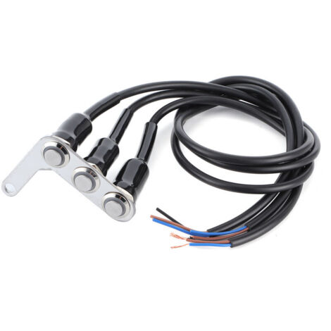 Interruptor de manillar impermeable para moto, repuesto para faro, bocina y intermitentes (1/4)