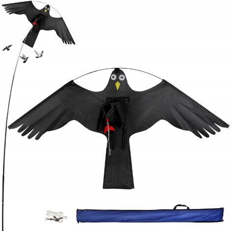 Drachen de Protección para Aves, KADAX, 120x60cm, Espantapájaros Efectivo