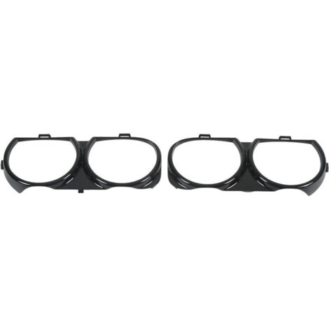 Cubiertas de faros, CH2511101, ABS negro resistente a temperaturas, para automóviles (1/4)