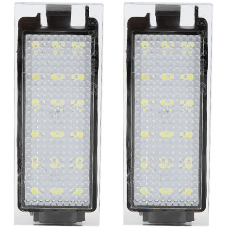 Luz LED Impermeable y Resistente al Golpe para Matrícula, 2 Unidades, Compatible con Twingo/Clio (1/4)