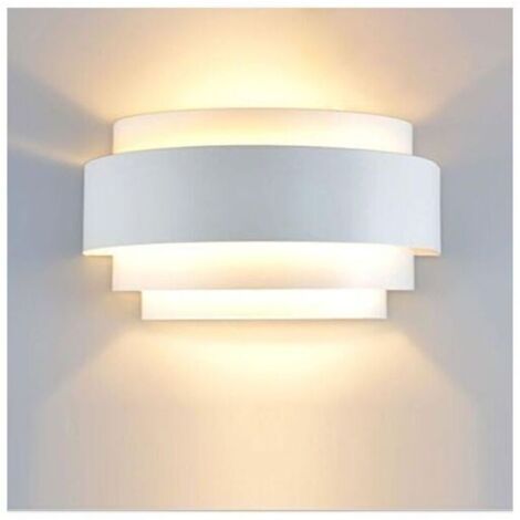 Lámpara de Pared LED Moderna para Interior y Exterior, Blanco Cálido, Ahorro Energético, Ideal para Habitación, Escalera, Salón [Clase Energética A++]