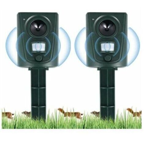 Disuasor Ultrasónico para Gatos 2023, Impermeable con Estaca para Suelo, Protege Jardines y Campos (1/5)