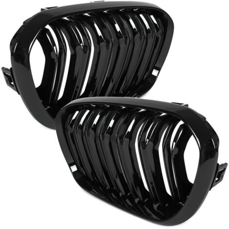 Parachoques BMW 1 F21 15-18 Nierens SCHWARZ Glänzend DOPPELSTREBEN (1/4)