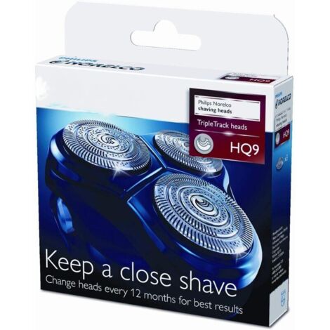 Cabezales de afeitar reemplazables, 3 unidades, para Philips Philishave Norelco HQ9-Producto compatible
