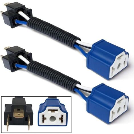 [Cableado faro] Cerámica robusta H4 9003 HB2 para coche, camión, barco, kit de conversión antiniebla (1/4)