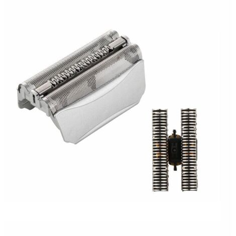 Cuchillas y cassettes de repuesto 51S para afeitadoras Braun Series 5, aptas para seco y húmedo, color plata-Producto compatible (1/4)