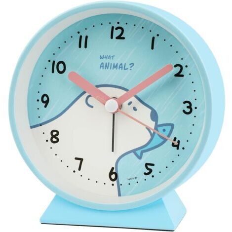 Reloj analógico azul con luz para niños en viajes (1/5)