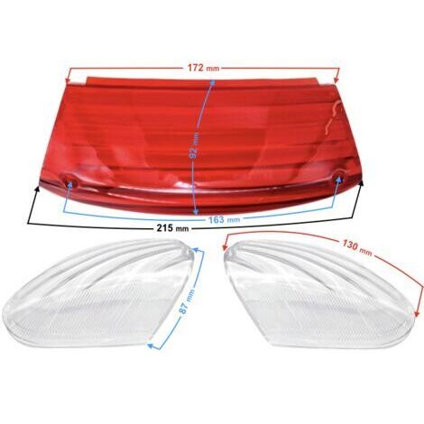Cubierta de luz trasera para patinete Huragan 5 (blanco) (1/5)