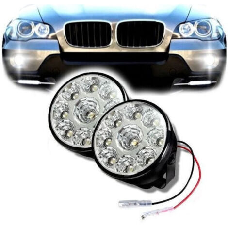 Faro LED SMD 9 Luces Diurnas Antiniebla para SUV Auto (1/4)