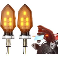 Bombilla LED universal ámbar para intermitentes de motocicleta.