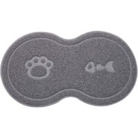 Tapete de silicona para alimentación de mascotas, tapete para comedero de perros, tapete de PVC antideslizante e impermeable para alimentación de gatos y perros.