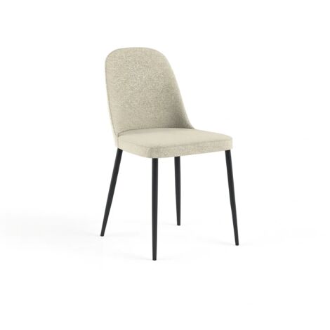 Corvina, Set di 4 sedie in tessuto Beige (55cm X 46cm H. 85cm)  Duzzle (1/5)