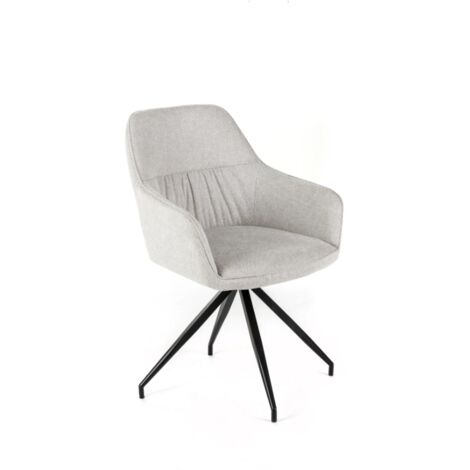 Celeste, Set di 2 sedie in tessuto Grigio chiaro (56cm X 56cm H. 87cm)  Duzzle (1/5)