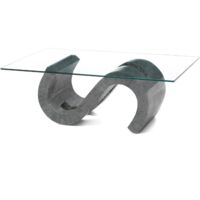 Solus, Tavolino da salotto Grigio (70cm X 120cm H. 36cm) Duzzle