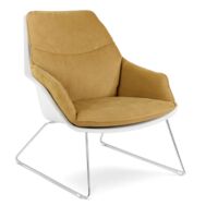 Cocoon, Set di 2 Poltroncine in polipropilene Giallo (L. P. H. 74 x 85 x 86) Duzzle