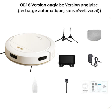 Aspirateur Robot Laveurde Roborock4000 Pa, Nettoyage Humide & Sec, Idéal Animaux & Tapis, Application Intuitive, Design Élégant White (1/4)