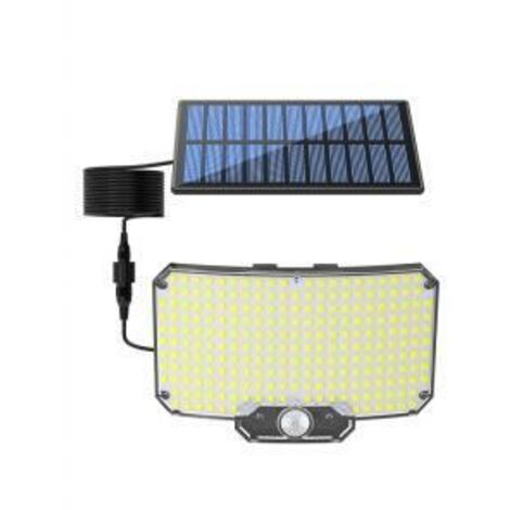 Illuminazione solare per esterni, lampada da parete divisa con 234 LED, faretto solare impermeabile IP55, adatto per giardini, garage e cortili, illuminazione solare bianca fredda