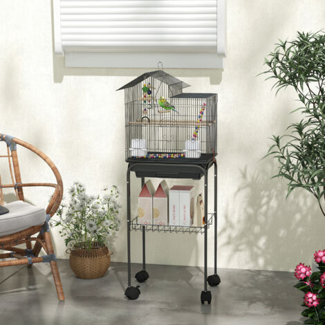 Bird Cage for Budgies, Finches, Canaries w/ Accessories, Toys, Tray (1/5)