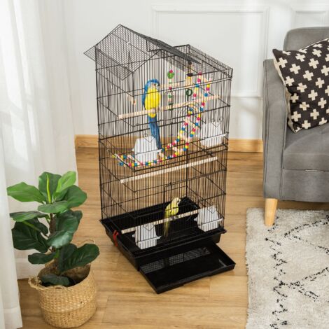 Bird Cage for Budgies, Finches, Canaries w/ Accessories, Toys, Tray (1/5)