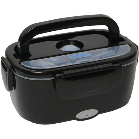 Fiambrera Chauffante 3 en 1, Lunchbox et repas nomade, Boite repas chauffante, 80 Watts, 1.5L, Fiambrera de acero inoxidable de 24 V, adecuada para viajes y uso en la oficina. (1/4)