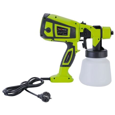 Pulverizador de pintura eléctrico de 700W, equipado con 3 boquillas y 1 cepillo, 1 vaso filtrante, con funciones de soplado y limpieza, tanque de 1400ml, adecuado para muebles, paredes, puertas. (1/3)