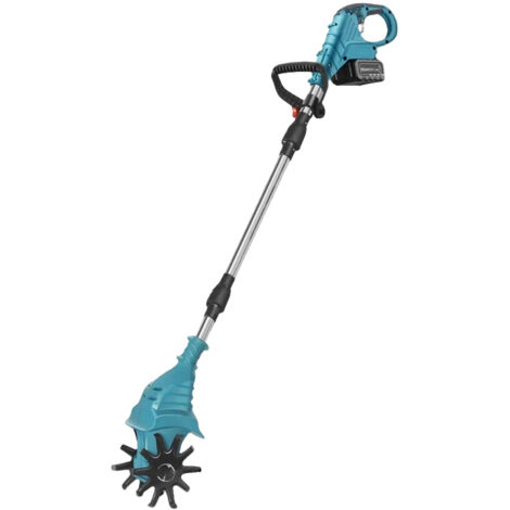 Desbrozadora inalámbrica de 21 V, cortacésped sin escobillas con batería de 1500 mAh, 300 W de potencia, portátil para exteriores, 1 batería