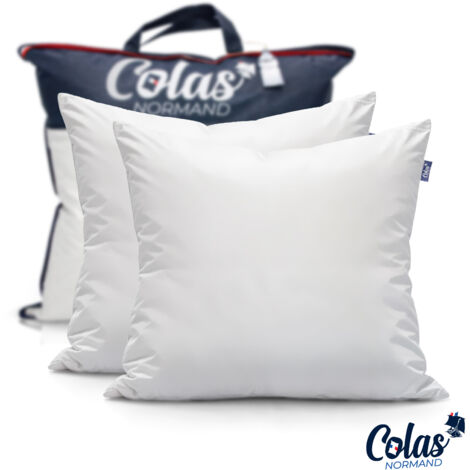 Lot de 2 oreillers lavables à 95° 60×60 cm