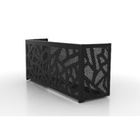 Cache clim intérieur Noir - Grille Noir