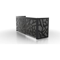 Cache clim intérieur Anthracite 7016 - Grille Anthracite 7016
