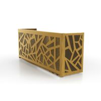 Cache clim intérieur Doré foncé mat - Grille Doré foncé mat