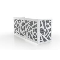 Cache clim intérieur Blanc - Grille Noir