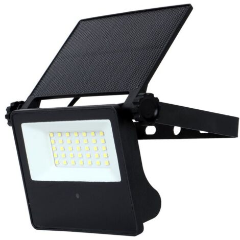 Lampada Faro Led Slim Con Pannello Solare Monocrystalline 10W 1300LM 4000K IP65 Sensore Movimento Microonde (1/3)