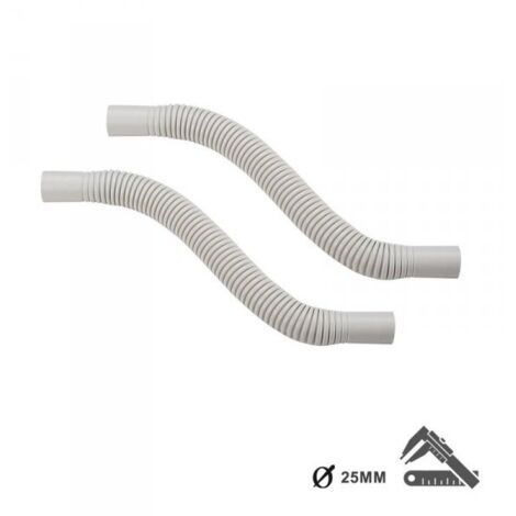 2 PZ Raccordi Tubo a Tubo Curvi Flessibili per Tubo Rigido 25mm IP64